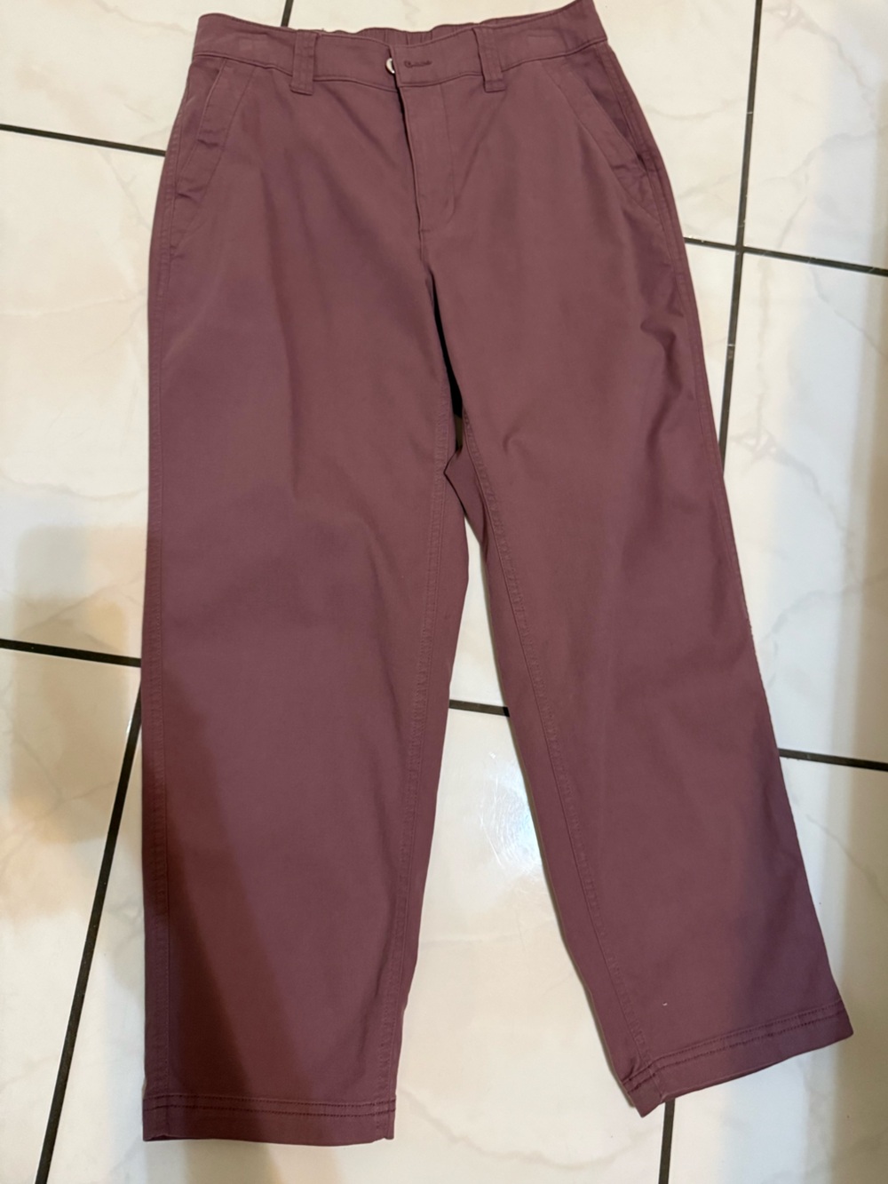 Old Navy Women Slim Chinos in Plum